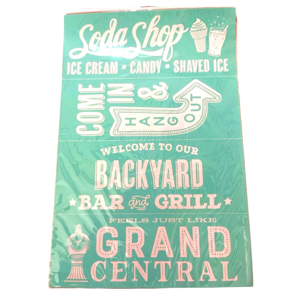 NWT Chalk Couture 12x18 Come & Hang Out Transfers